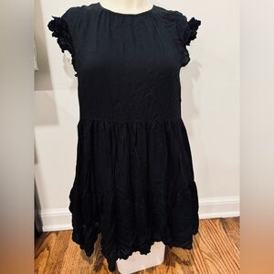 Aritzia Wilfred La Boheme Sidone Black Dress